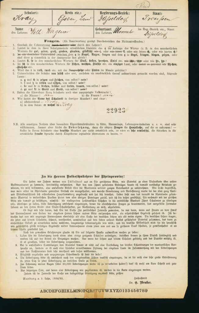 Wenkerbogen 22923 (Kray) - Seite 2